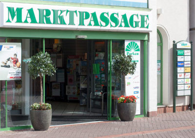Marktpassage Eingang vom Parkplatz