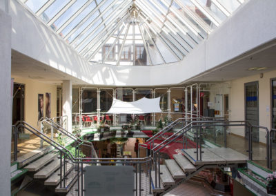 Blick aus dem Obergeschoss